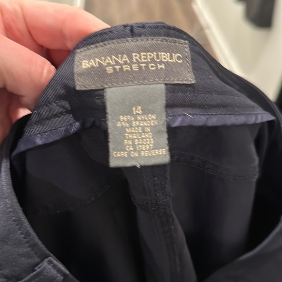 Dark Navy Banana Republic Stretch Trouser - Picture 2 of 4